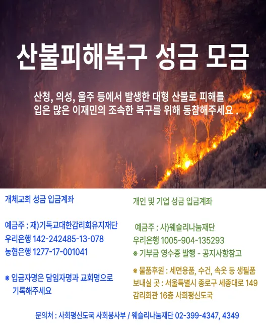 산불피해모금